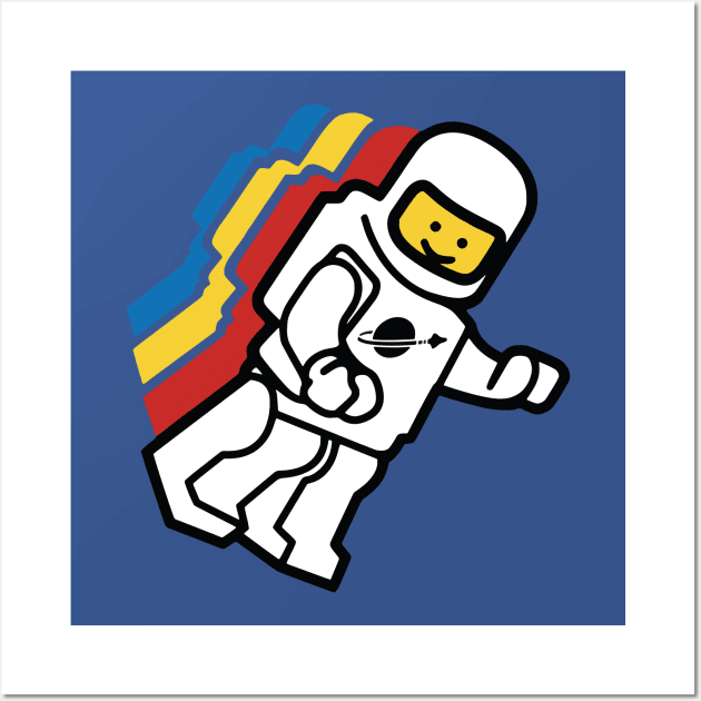 lego Floating Spaceman 1 Wall Art by CedricPatels